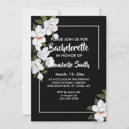 Invitación Soltero de Rosas Blancas de época