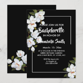 Invitación Soltero de Rosas Blancas de época