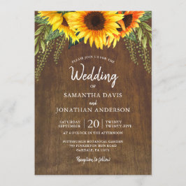 Invitación Sombardos Rústicos | BODA