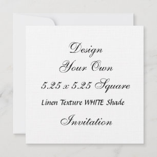 Invitación Sombra blanca de textura de línea 5.25 x 5.25