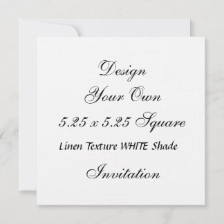 Invitación Sombra blanca de textura de línea 5.25 x 5.25