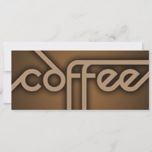 Invitación sombra de CAFÉ (personalizable de color)