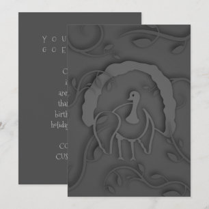 Invitación Sombra de Turquía Noir