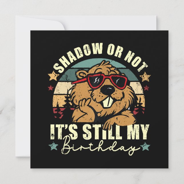 Invitación sombra o no es todavía mi cumpleaños (Anverso)