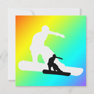 Invitación sombra : snowboard