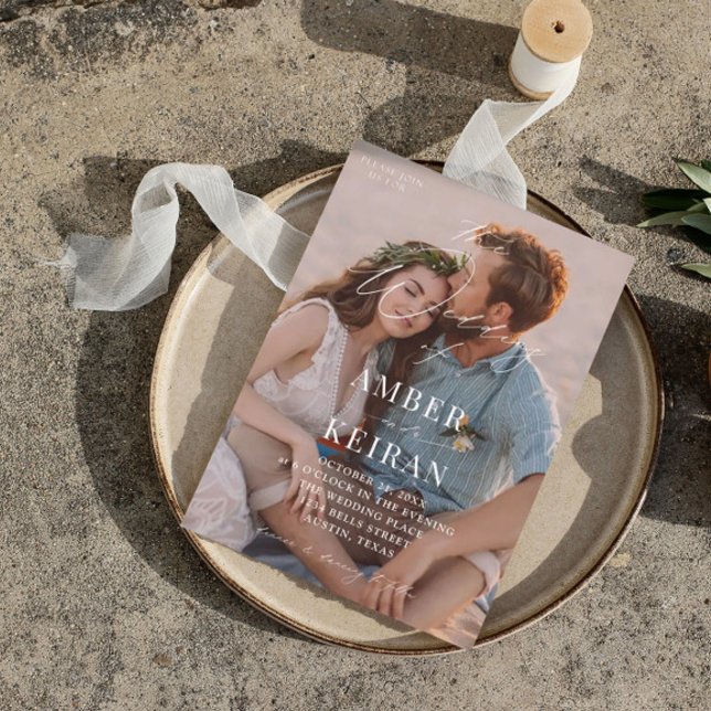 Invitación Sombras de champán - Boda fotográfico V2 (Subido por el creador)