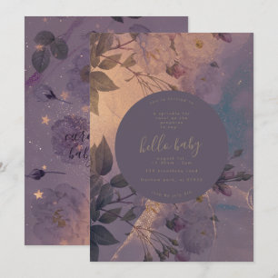 Invitación Sombras de flores de polvo de hadas de hadas   Beb