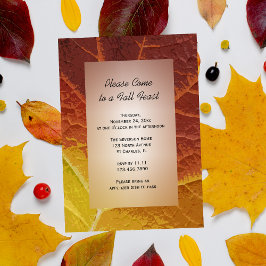Invitación Sombras de la fiesta de otoño