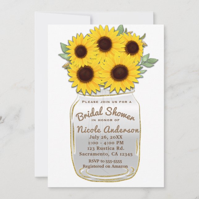 Invitación Sombras de Moda rusa en Mason Jar (Anverso)
