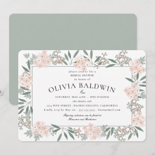 Invitación Sombreado Jardín Boda Ducha Bridal