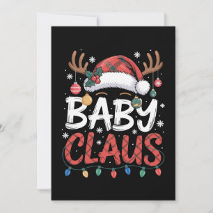 Invitación Sombrero de Santa Claus bebé Antler de Navidad Luc