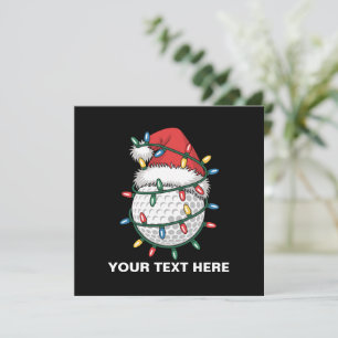 Invitación Sombrero de Santa de luces de Navidad personalizad