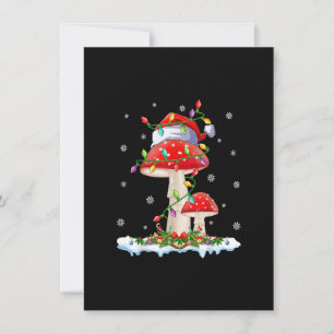 Invitación Sombrero Divertido de Santa Navideño con Luces y H