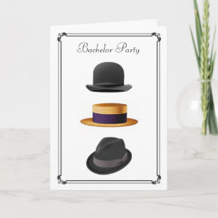 Invitación Sombrero Fedora de Paja para Lanzador de Bolas Gen