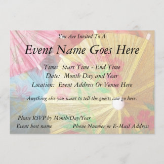 Invitación Sombrillas Fiestas Bonitos
