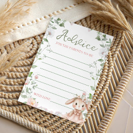 Invitación Some Bunny Baby Shower Advice Card