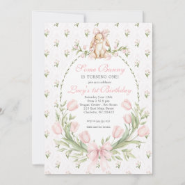 Invitación Some Bunny is One Invitation, Bunny Birthday
