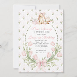 Invitación Some Bunny is One Invitation, Bunny Birthday