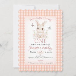 Invitación Some Bunny is Turning One Birthday
