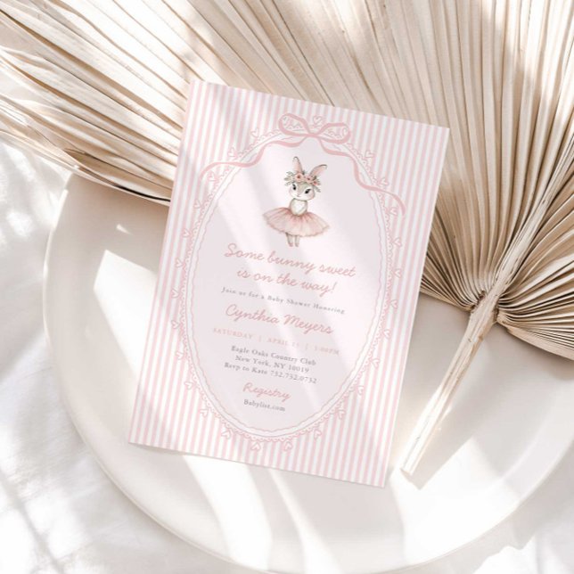 Invitación Some Bunny Sweet on the Way Baby Shower Invitation (Subido por el creador)