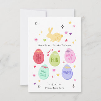 Invitación Some Bunny Thinks You're Awesome Happy Easter Card