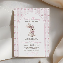 Invitación Some Bunny Vintage Rabbit Baby Shower