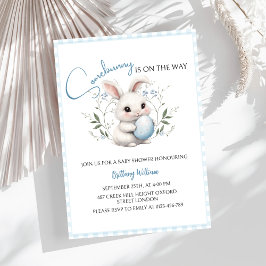 Invitación Somebunny está en el camino de la Baby Shower de P