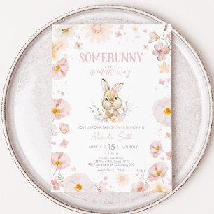 Invitación Somebunny Rabbit Baby Shower