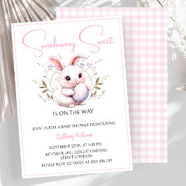 Invitación Somebunny Sweet está en camino Chica Baby Shower