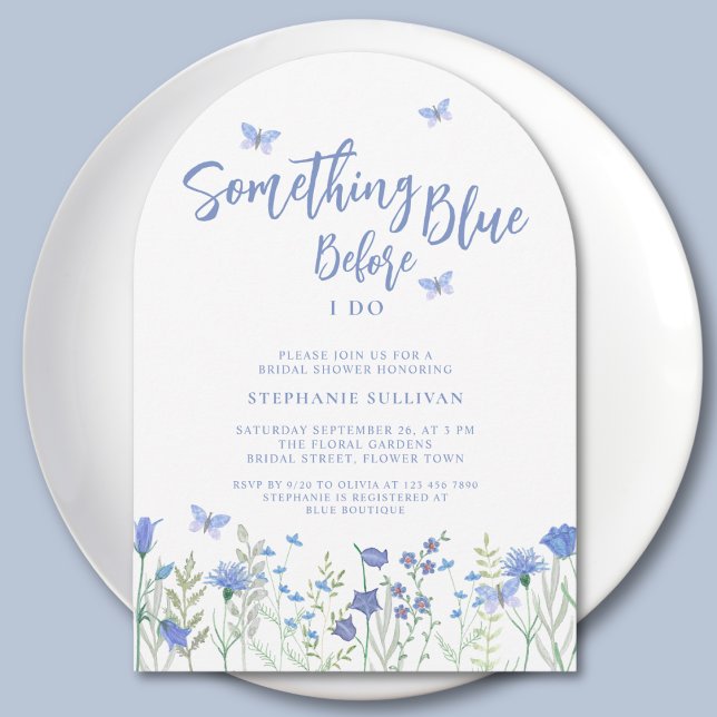 Invitación Something Blue Before I Do Bridal Shower Arch (Subido por el creador)