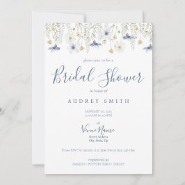 Invitación Something Blue Bridal Shower Invitation