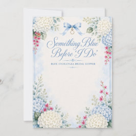 Invitación Something Blue Despedida de Soltera | Hortensia Az