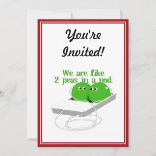 Invitación Somos como dos margaritas en un poste