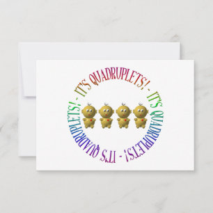 Invitación ¡Son cuatrillizos!