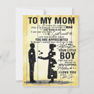 Invitación Son To My Mom Gift, Best Gift for Mom,