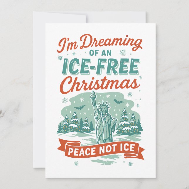 Invitación Soñando con una Navidad sin HIELO (Anverso)