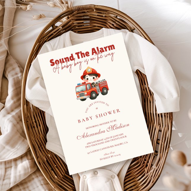 Invitación Sonar El Baby Shower De Alarma (Subido por el creador)