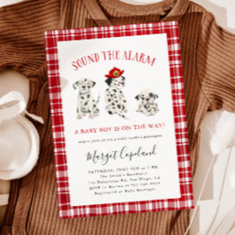 Invitación Sonar el Baby Shower del bombero de alarma