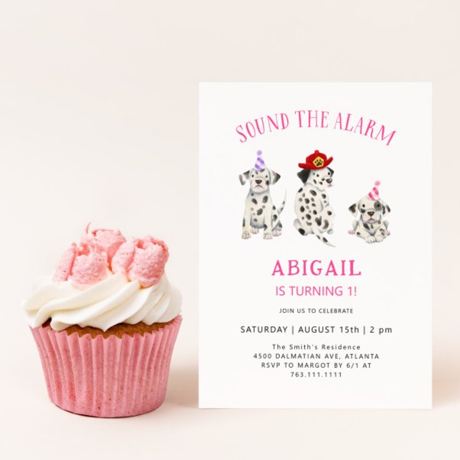 Invitación Sonar la alarmante fiesta de cumpleaños del Chica  (Subido por el creador)