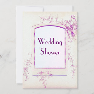 Invitación Songbird Shabby Chic Wedding Ducha