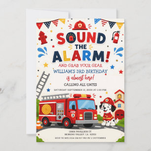 Invitación Sonido de pata suena la alarma y agarra tu equipo 