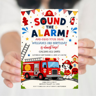 Invitación Sonido de pata suena la alarma y agarra tu equipo 