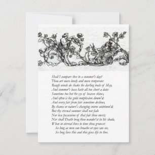 Invitación Sonnet # 18 de William Shakespeare