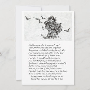 Invitación Sonnet # 18 de William Shakespeare