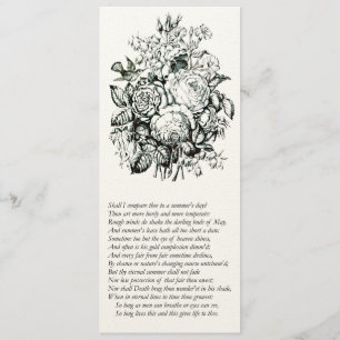 Invitación Sonnet Shakespeare nº 18