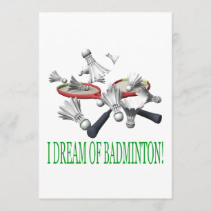 Invitación Soño con bádminton