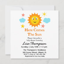Sonriendo El Sol Aquí Viene El Baby Shower Del Sol