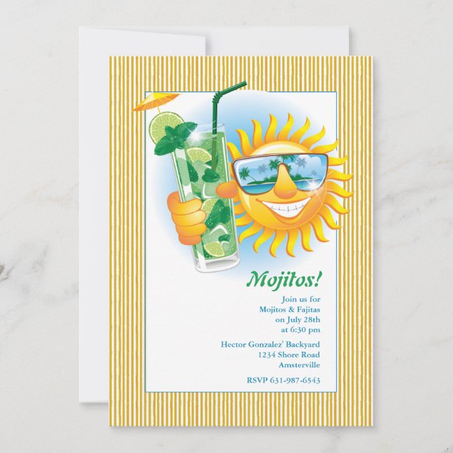 Invitación sonriente de Sun (Anverso)