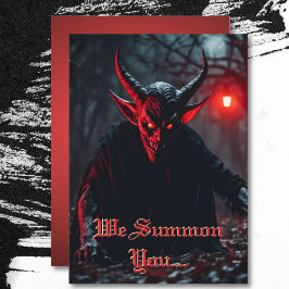 Invitación Sonriente Sterry Red Ojo Crawling Devil Halloween