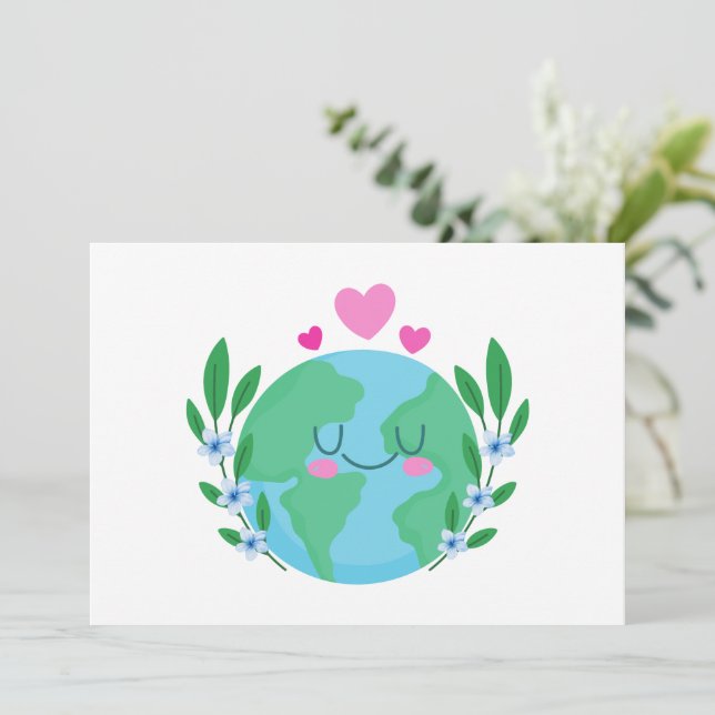 Invitación Sonrisa en Love Earth (Anverso de pie)